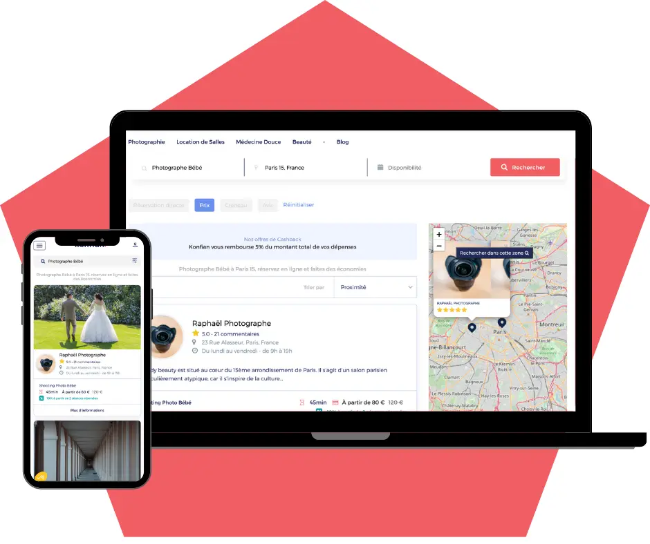 Konfian, agenda en ligne pour les professionnels de la photo