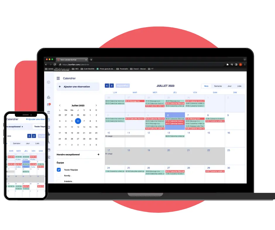 Konfian, logiciel de prise de rdv en ligne